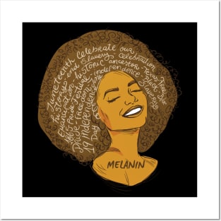 Black Woman Afro African American History Posters and Art